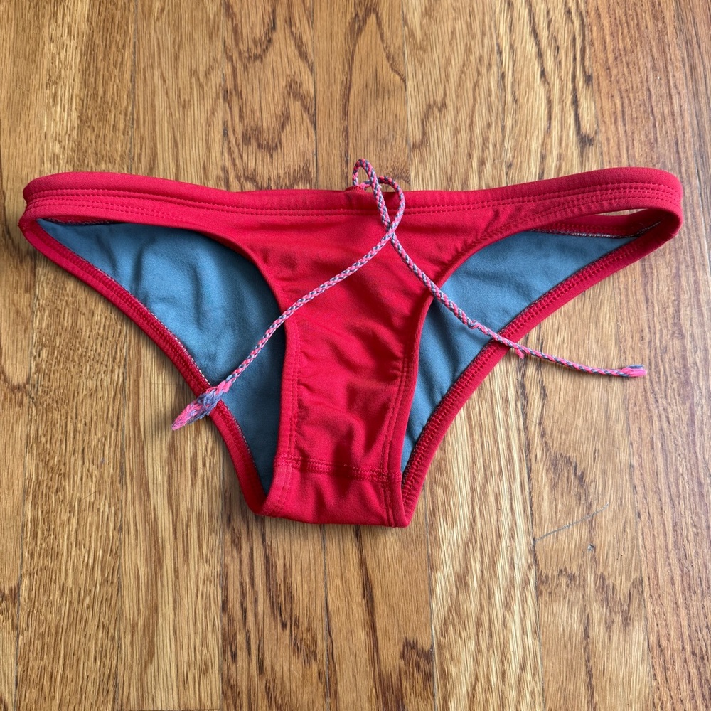 Jolyn red swim surf bikini bottoms XS